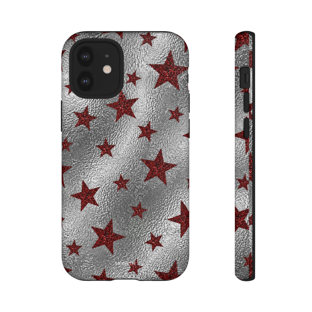 Silver Red Starry Tough Case