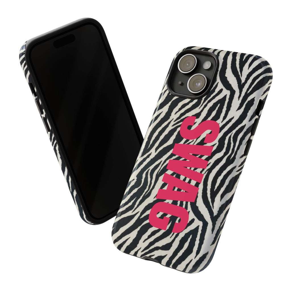 'SWAG' Zebra Print Tough Case