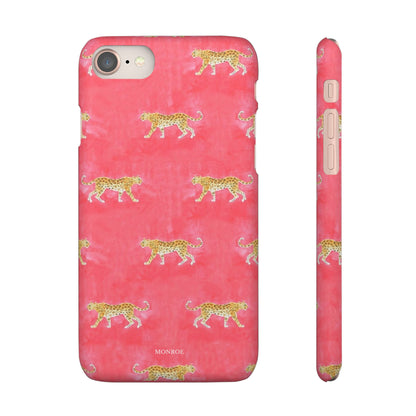 Pink Watercolor Leopard Case