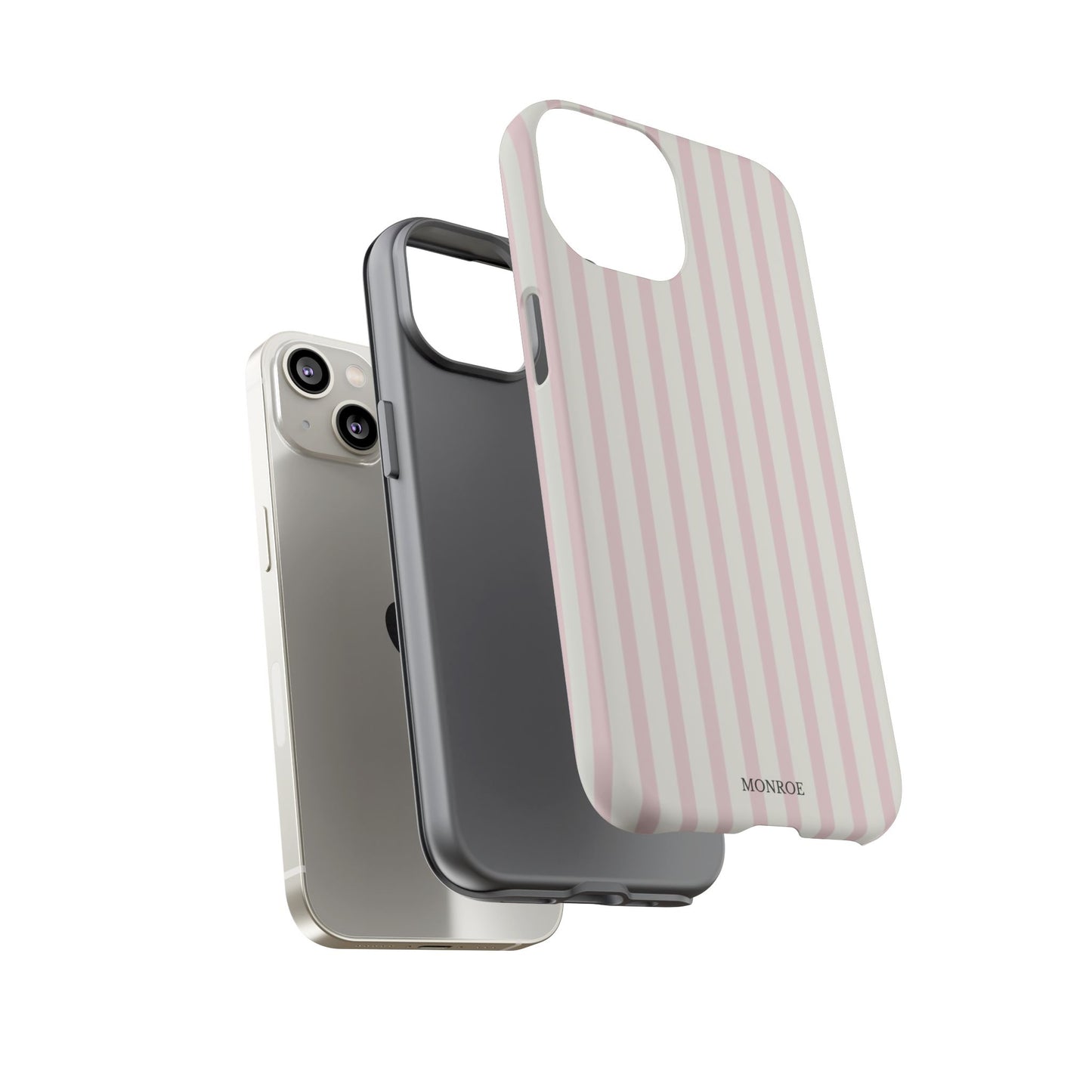 Light Pink Stripe Tough Phone Case