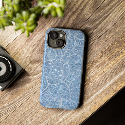 Glacier Blue Floral Tough Case