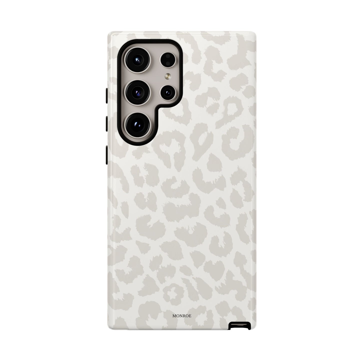 White Leopard Print Tough Case