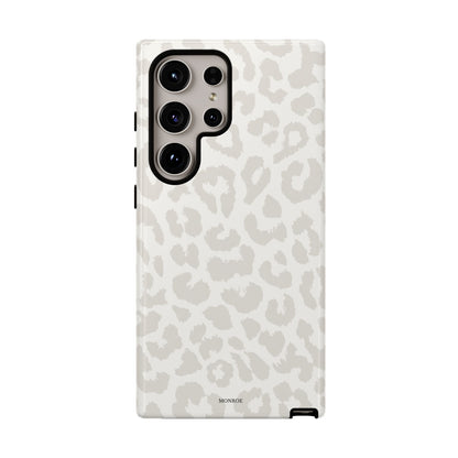 White Leopard Print Tough Case