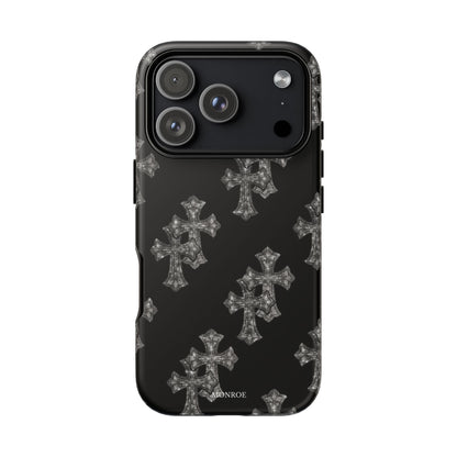 Black Crystal Cross Tough Case