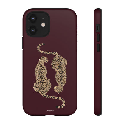 Burgundy Cheetah Tough Case