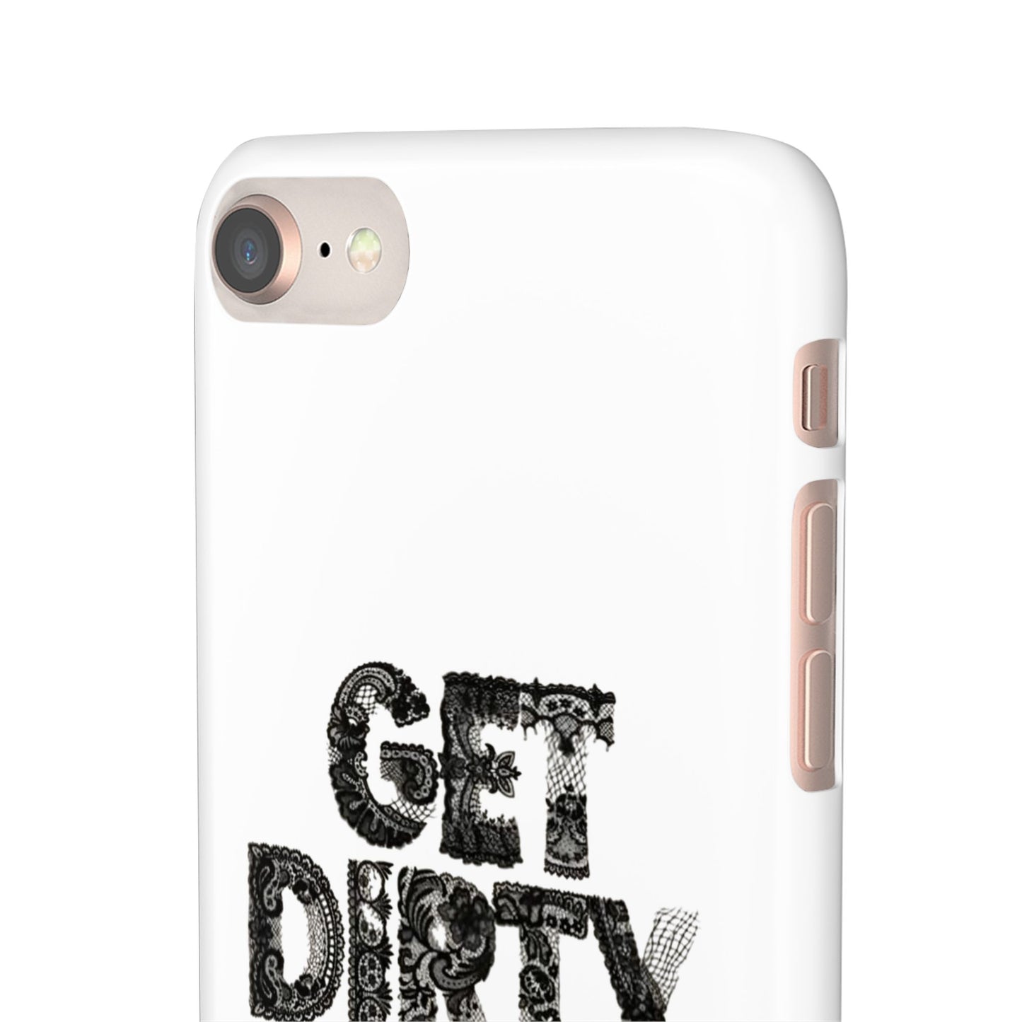 Get Dirty in Paris White Snap Case