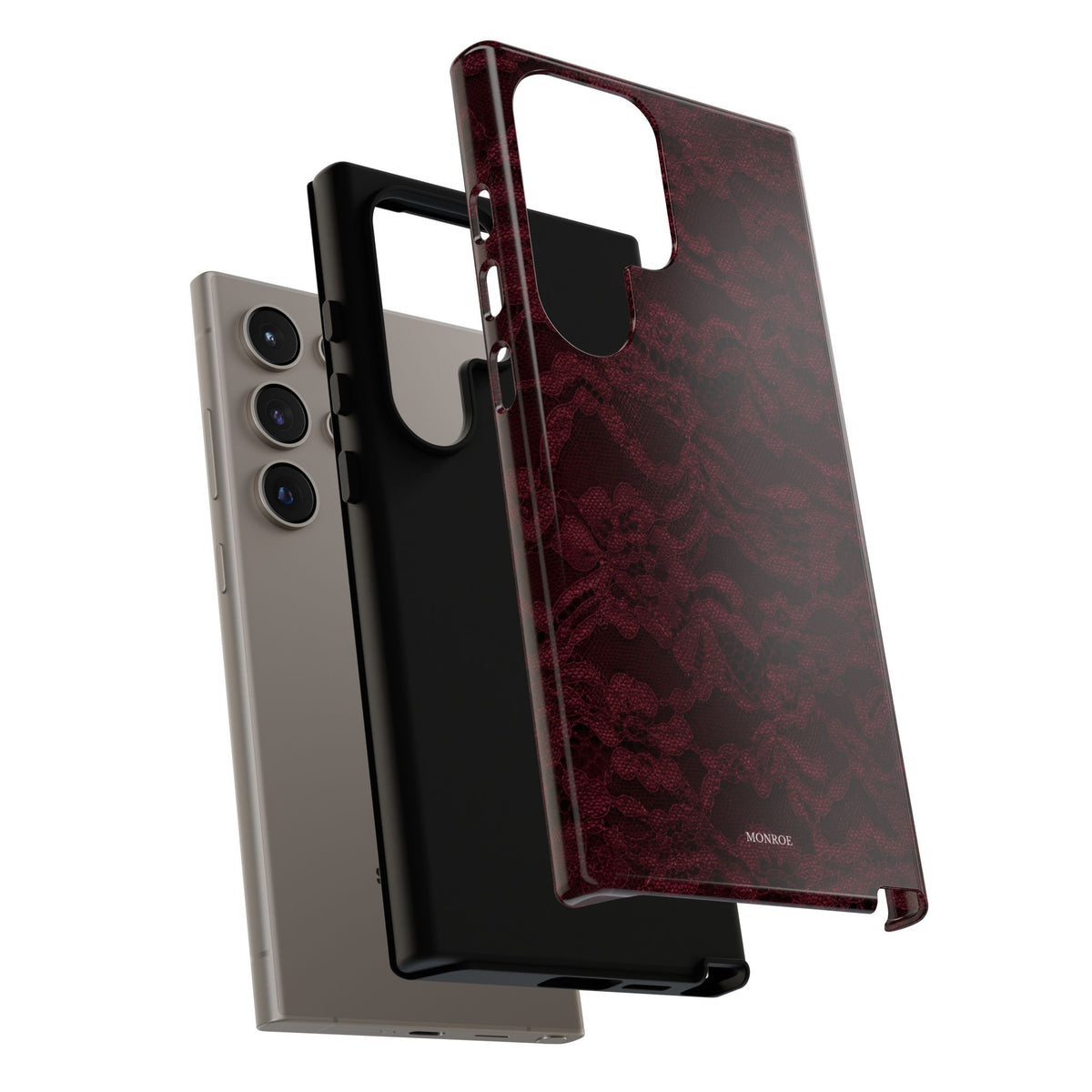 Burgundy Lace Tough Case