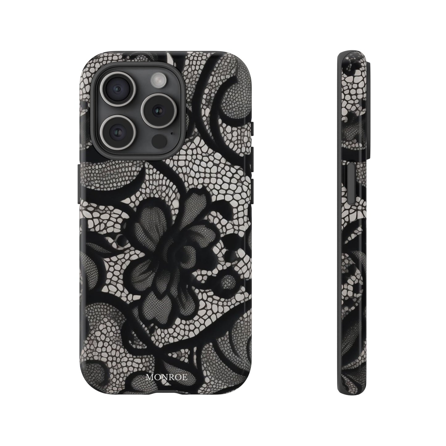 Black Floral Vintage Case