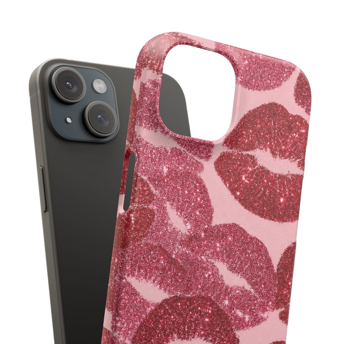 Pink Glitter Kiss Case