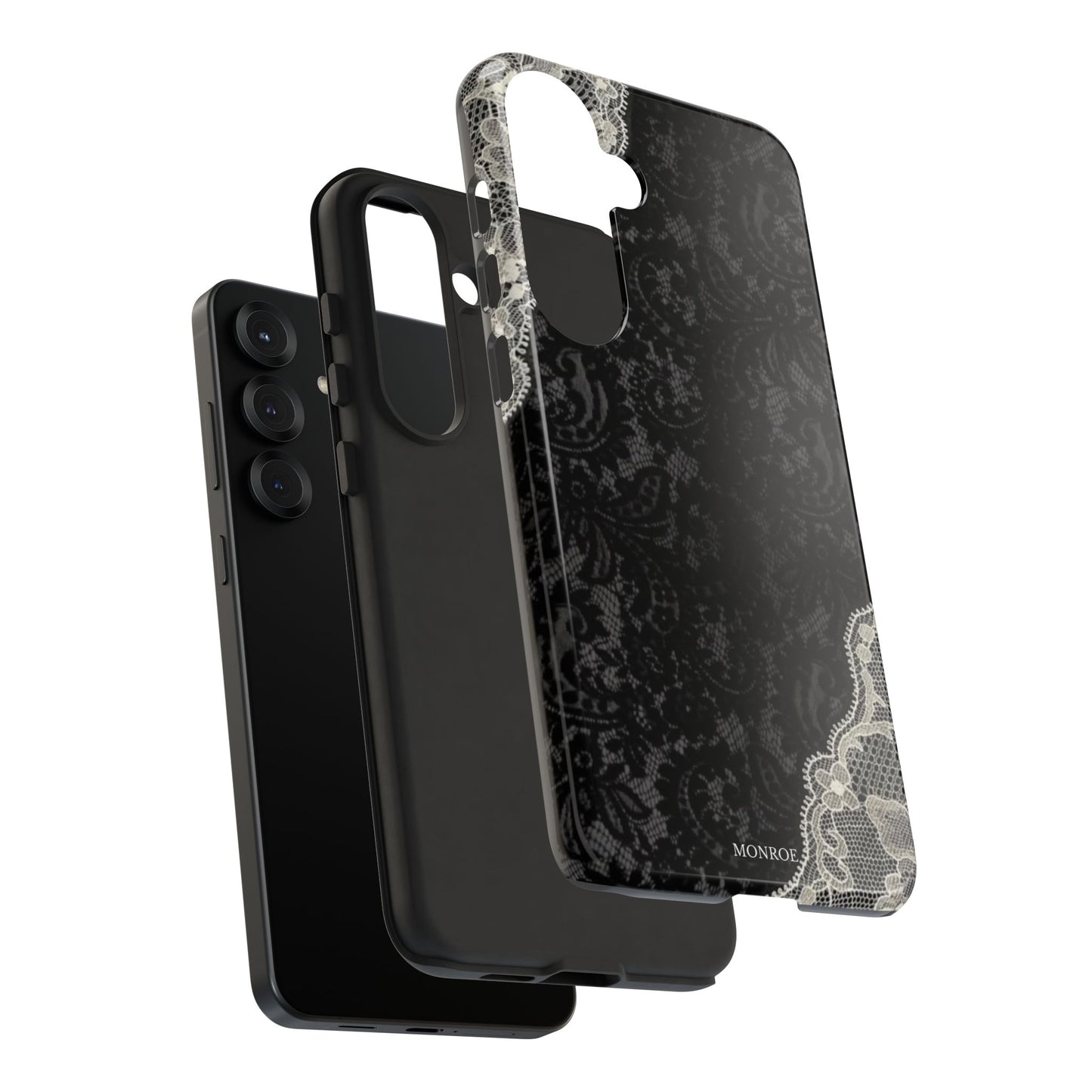 Black & White Edged Tough Case