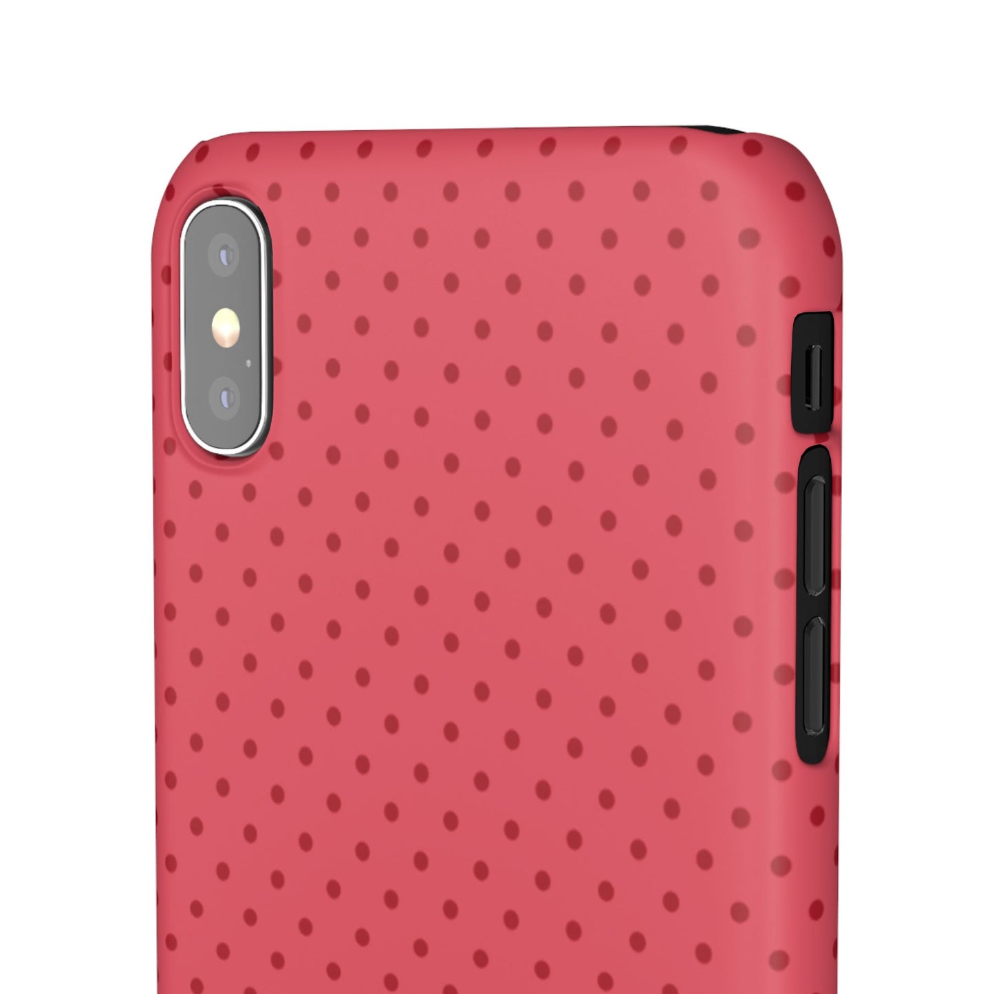 Coral Polka Dot Snap Phone Case