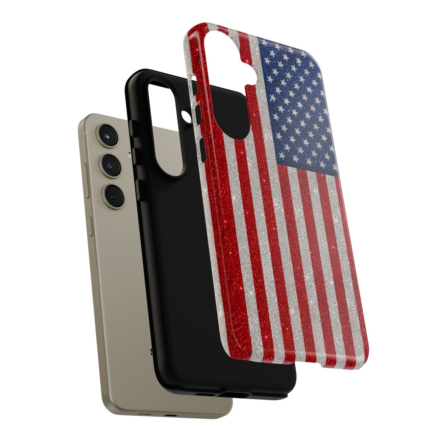 America Glitter Tough Case