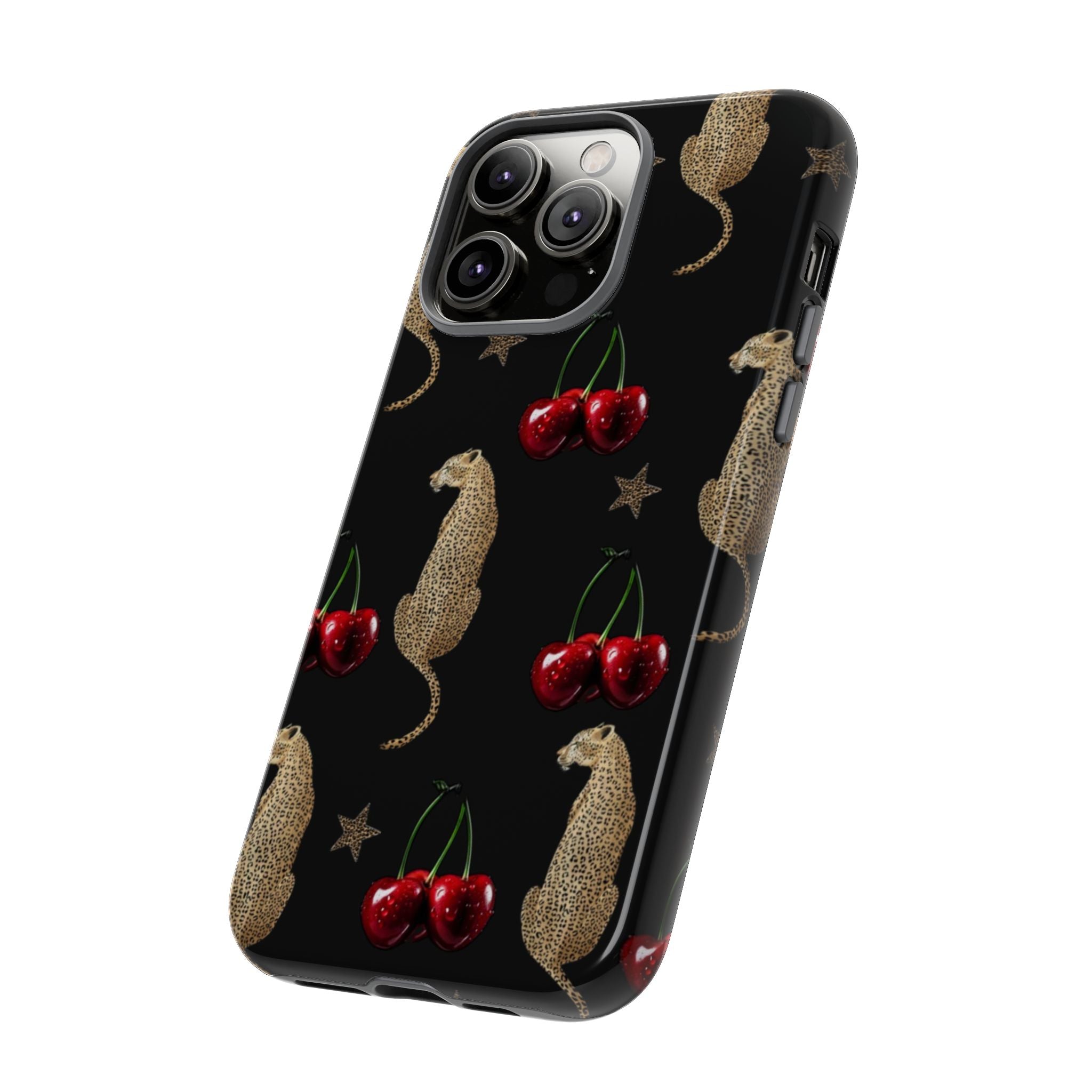 Leopards & Cherries Phone Case