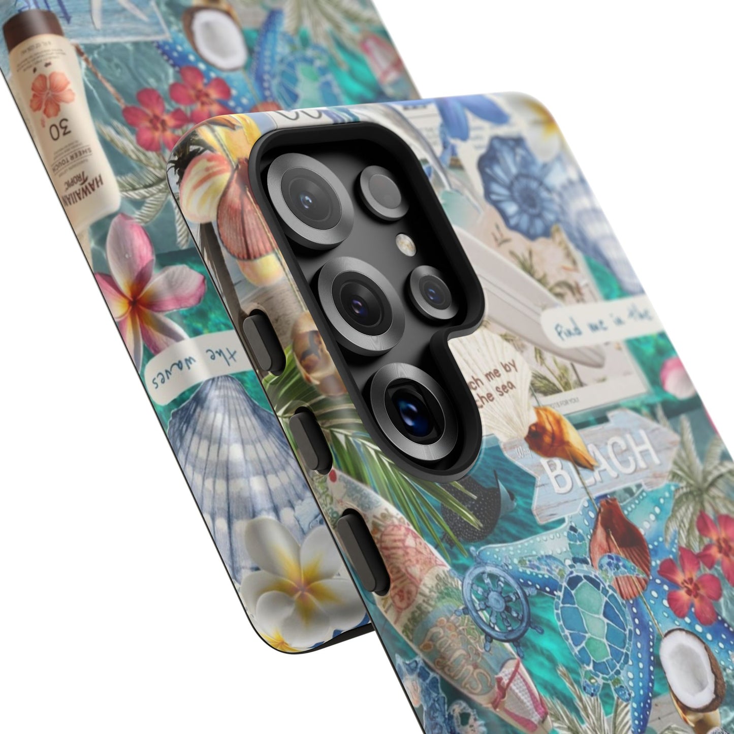 Tropical Beach Collage Tough Case