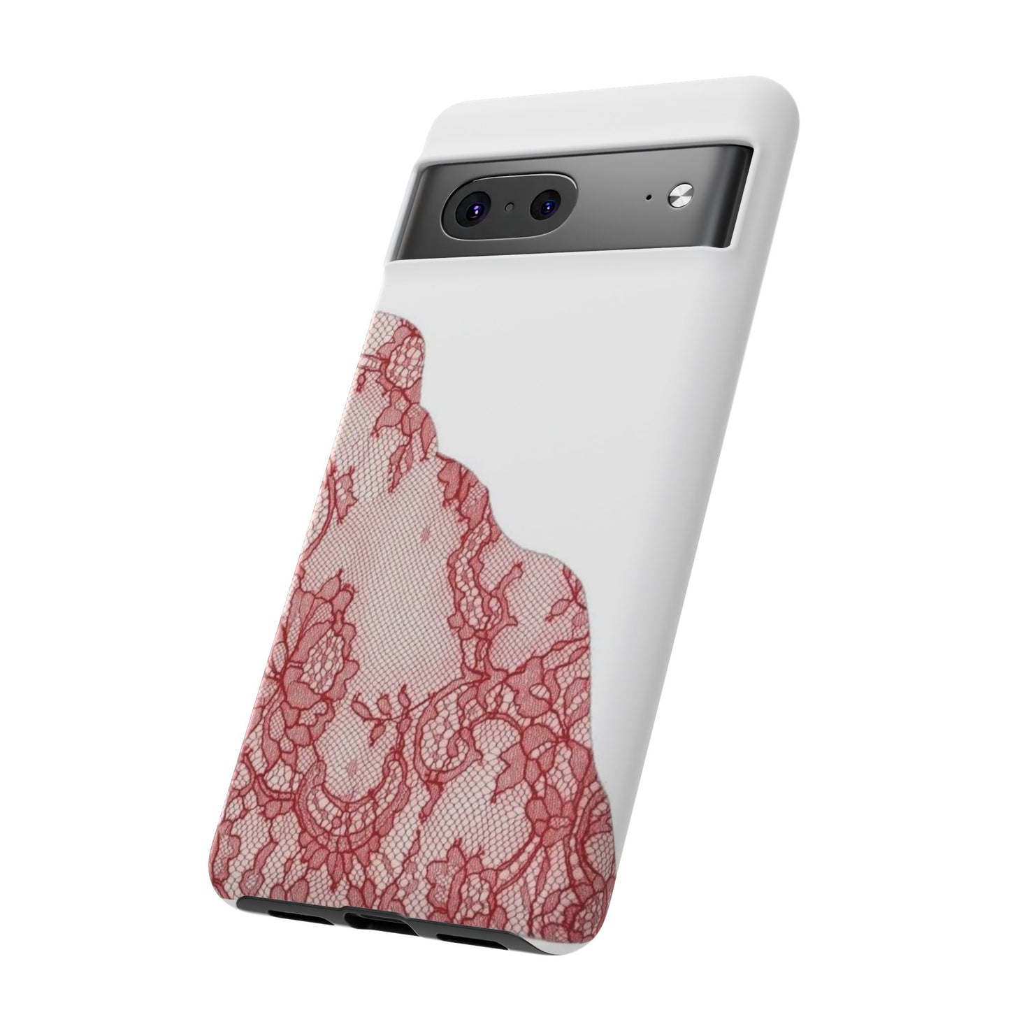 Red Lace Edge Tough Phone Case