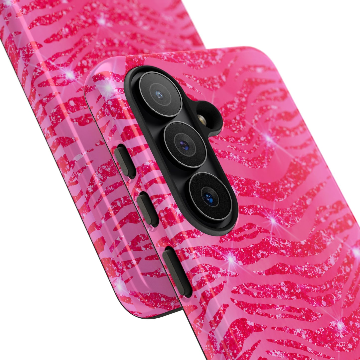 Pink Glitter Zebra Tough Case