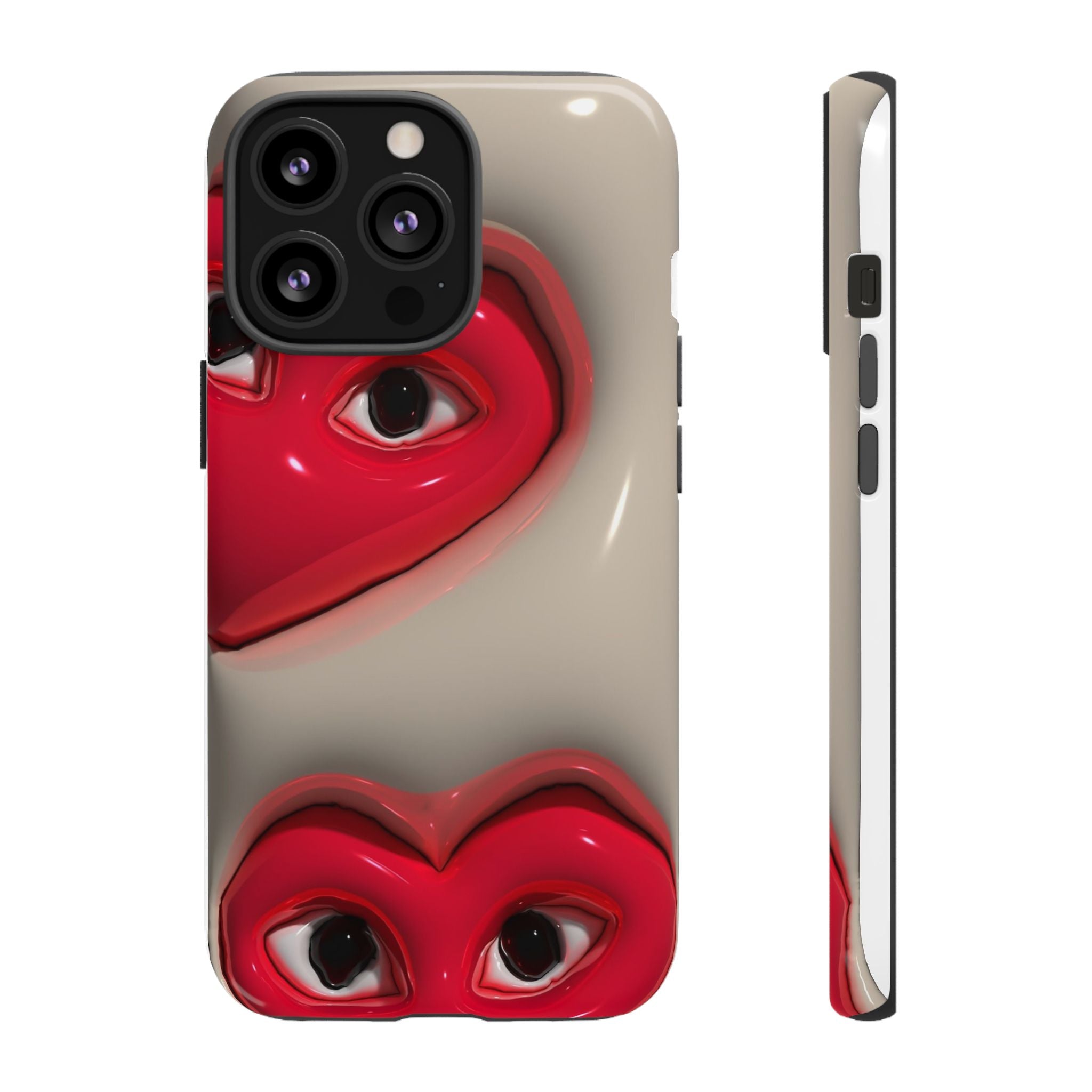 3D Hearts Phone Case