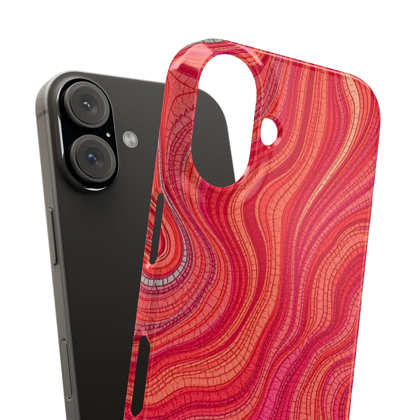 Retro Wavy Red Case
