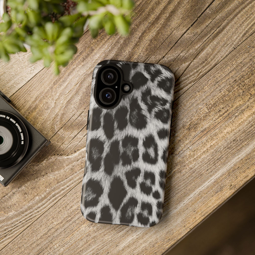 B&W Leopard Phone Case