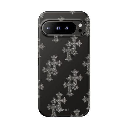 Black Crystal Cross Tough Case