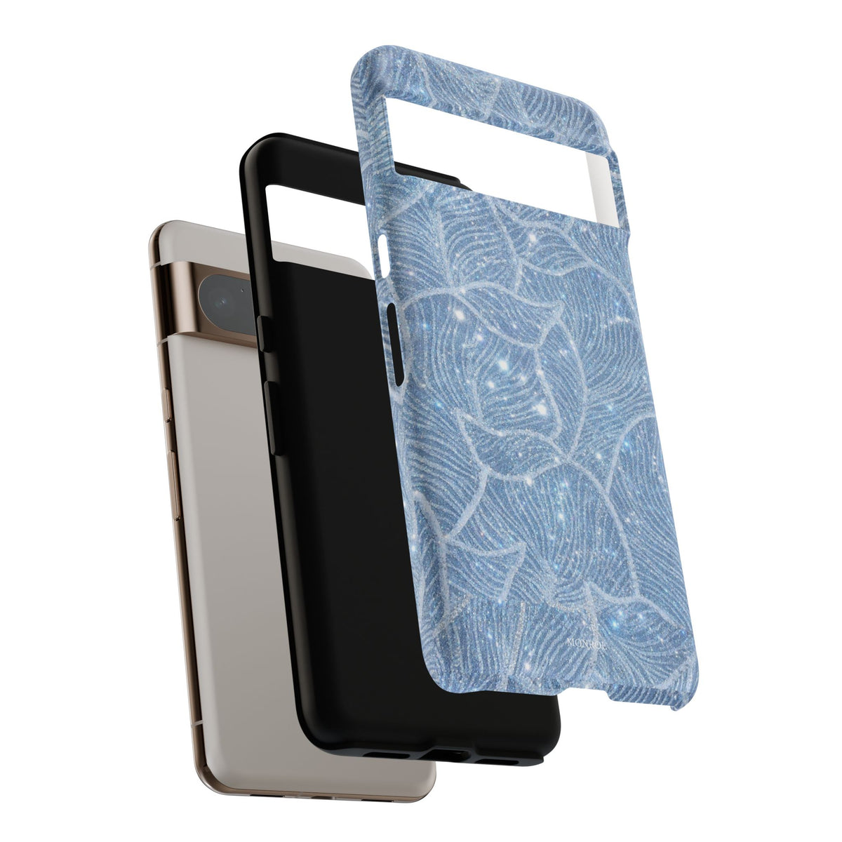 Glacier Blue Floral Tough Case