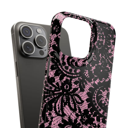 Pink Lace Pattern Case