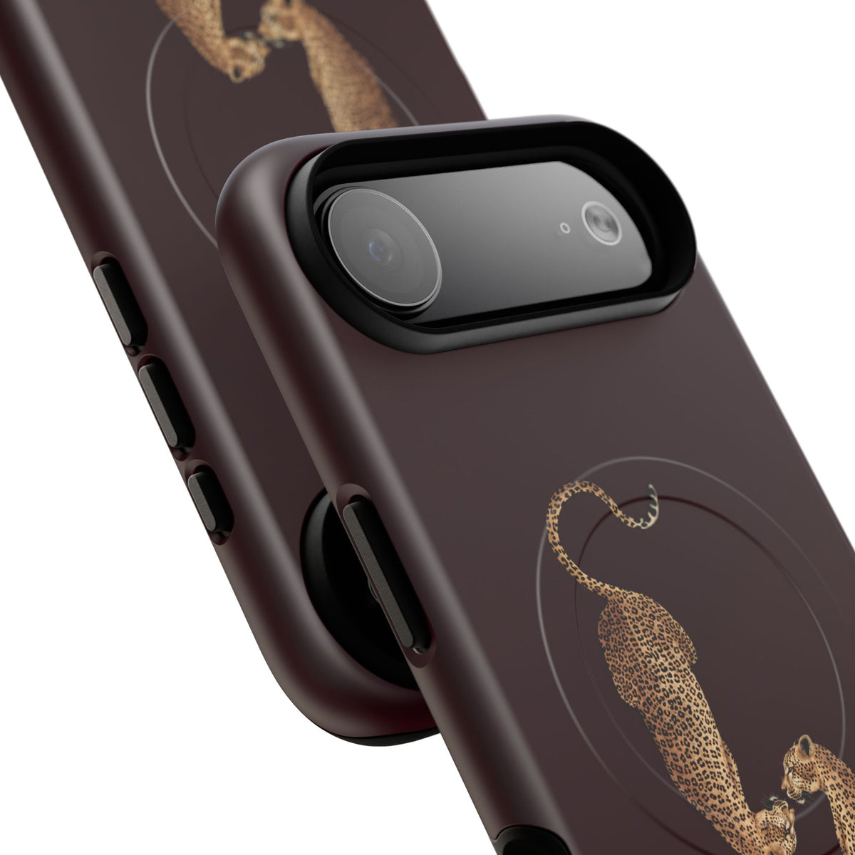Burgundy Leopard Duo MagSafe Case