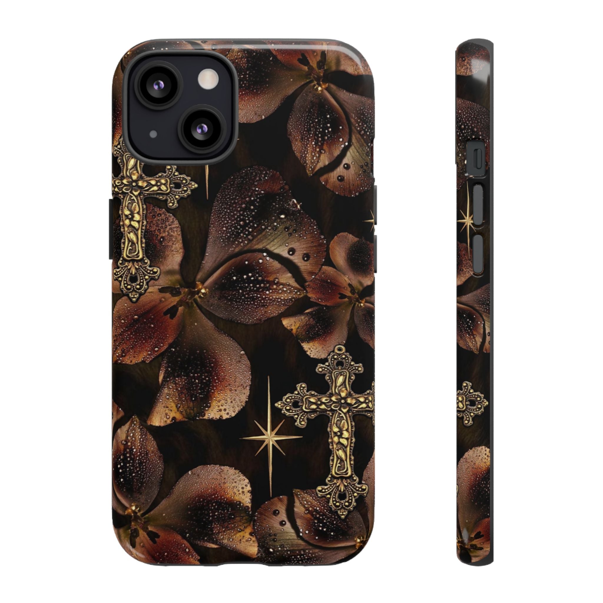 Floral Cross Pattern Tough Case
