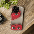 3D Hearts Phone Case