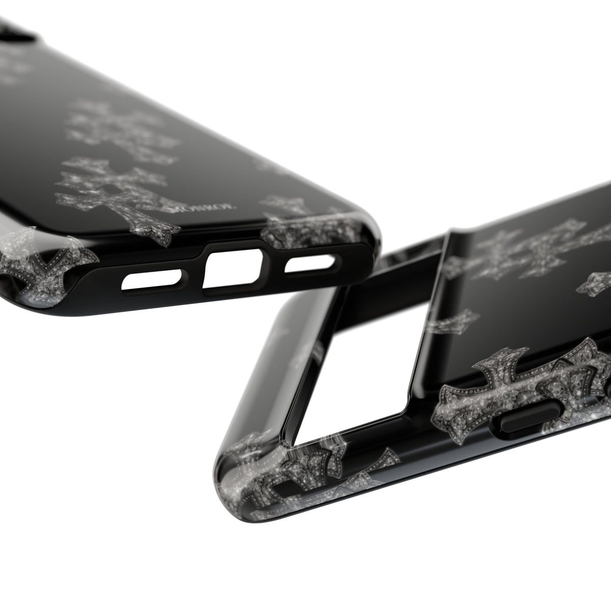 Black Crystal Cross Tough Case
