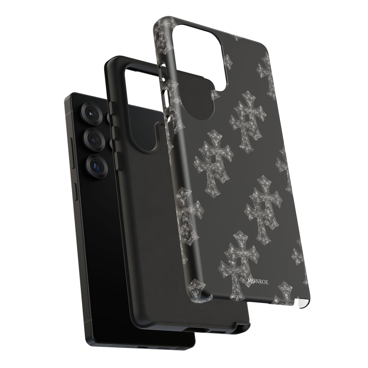 Black Crystal Cross Tough Case
