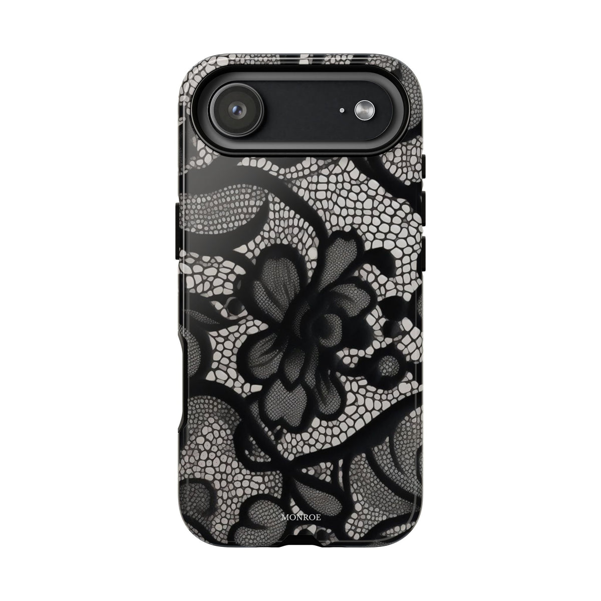 Black Vintage Lace Tough Case