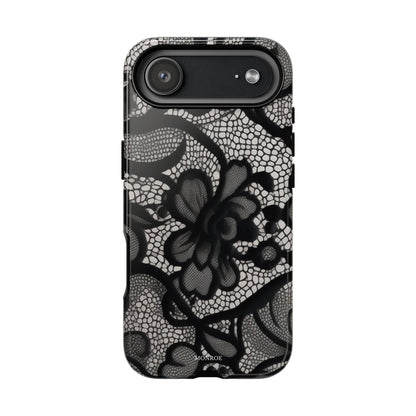 Black Vintage Lace Tough Case
