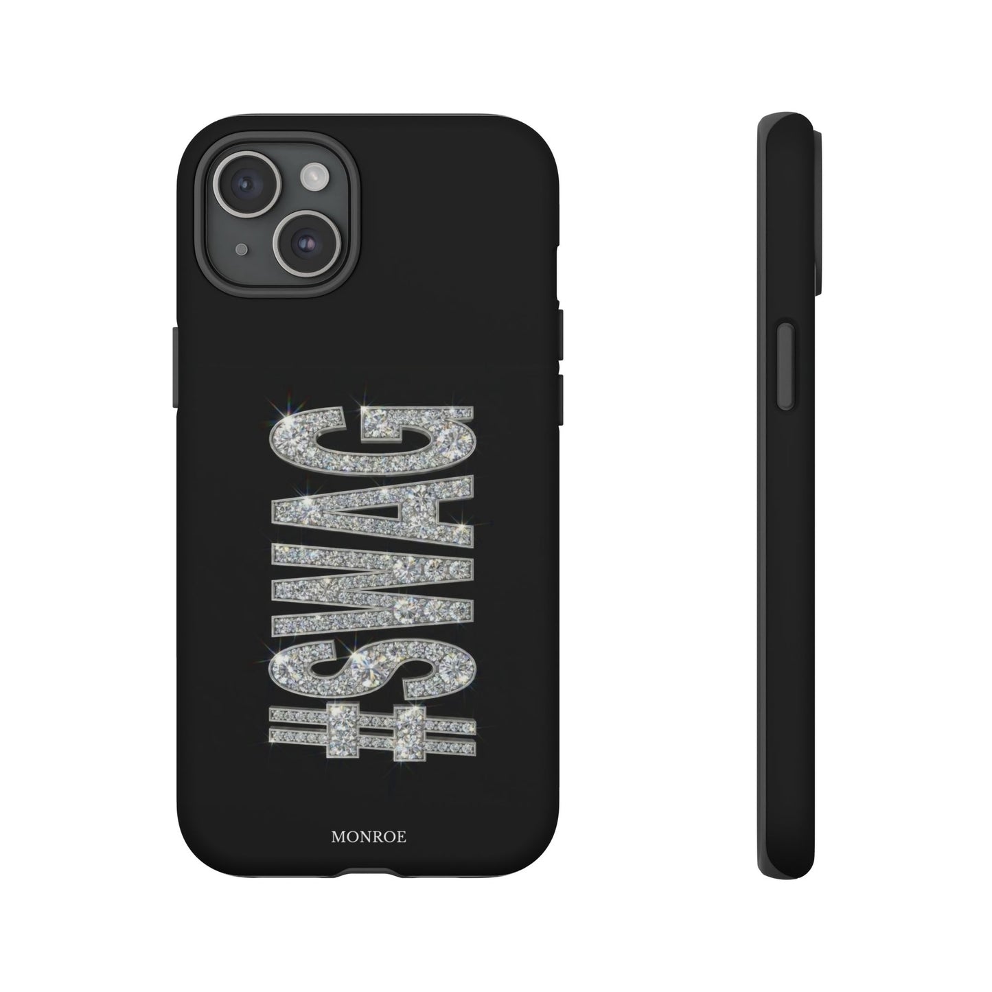 “#SWAG” Black Bling Tough Case