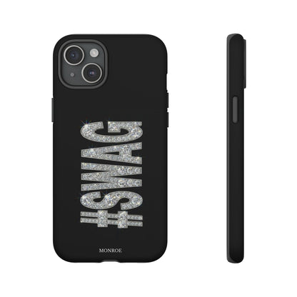 “#SWAG” Black Bling Tough Case