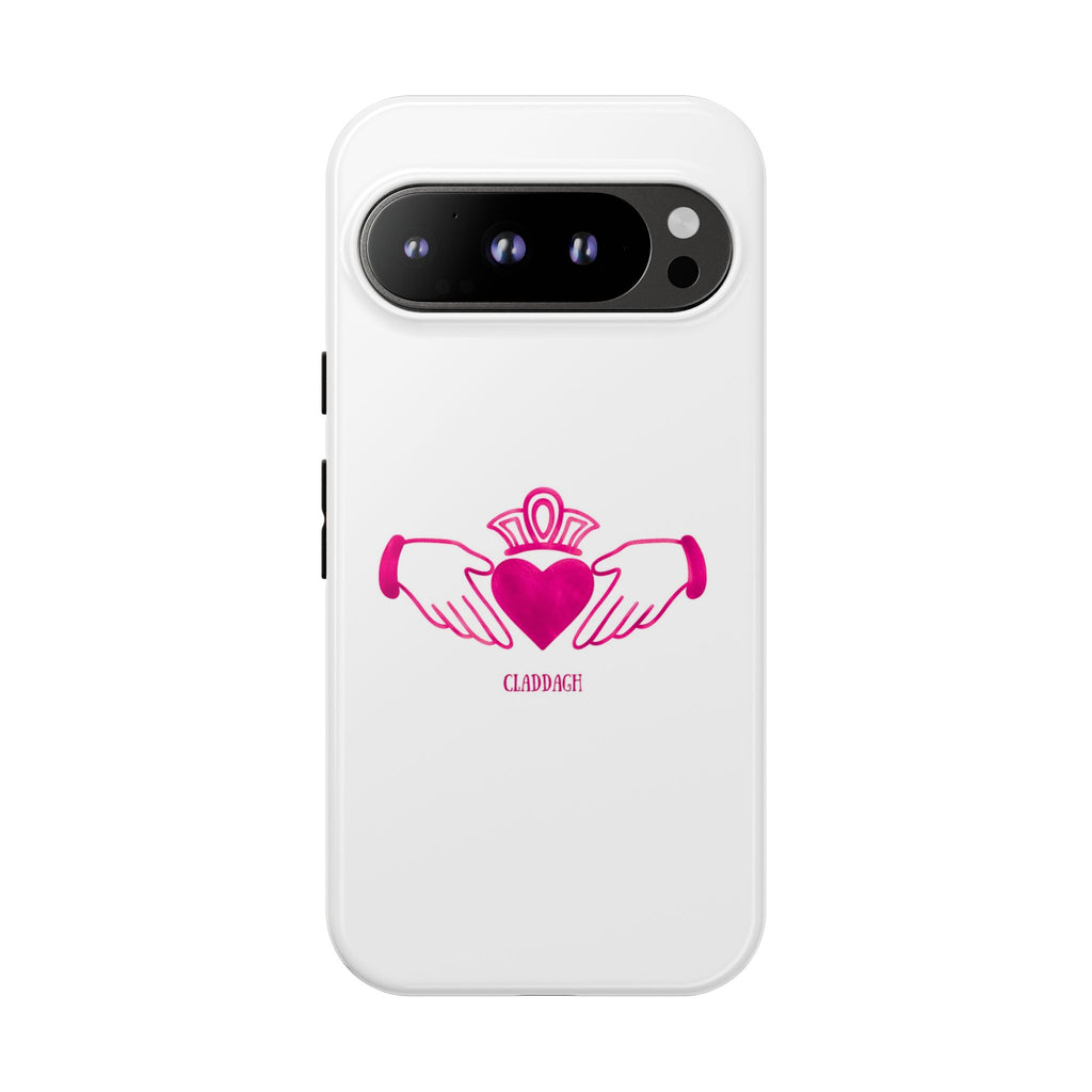Pink Irish Claddagh Symbol Tough Phone Case
