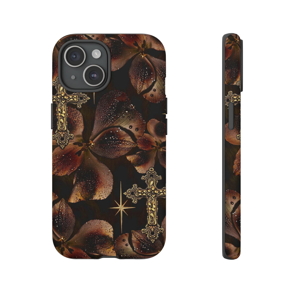 Floral Cross Pattern Tough Case