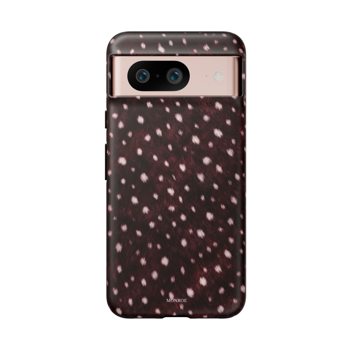 Burgundy Spotted Fur Tough Case