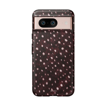 Burgundy Spotted Fur Tough Case
