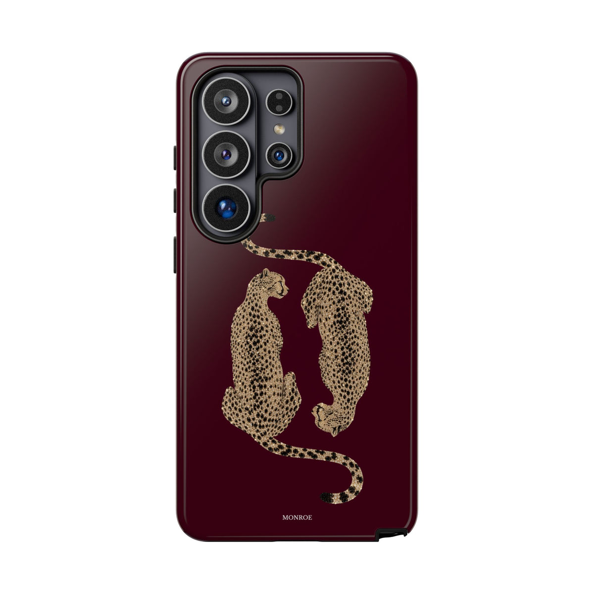 Burgundy Cheetah Tough Case