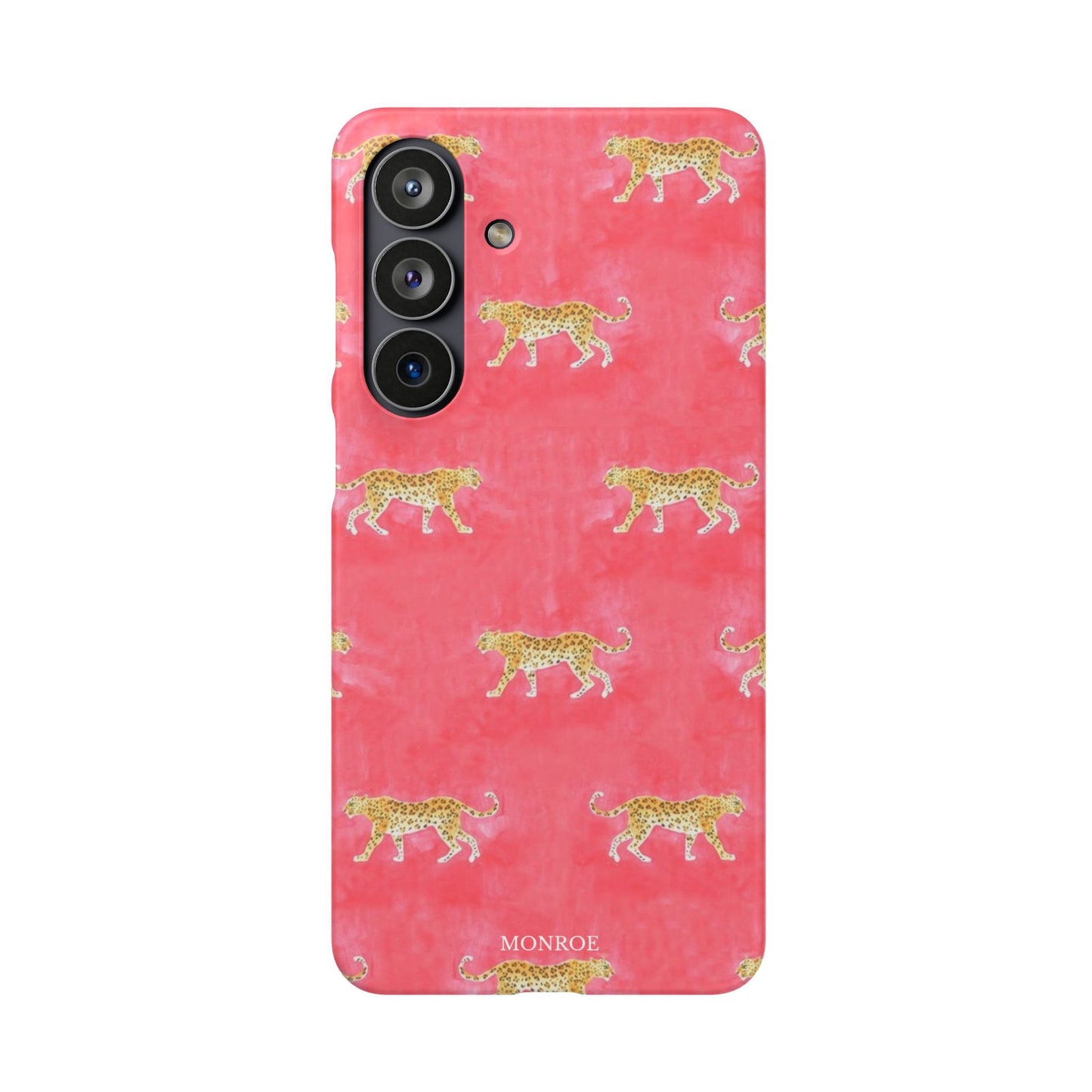 Pink Watercolor Leopard Case
