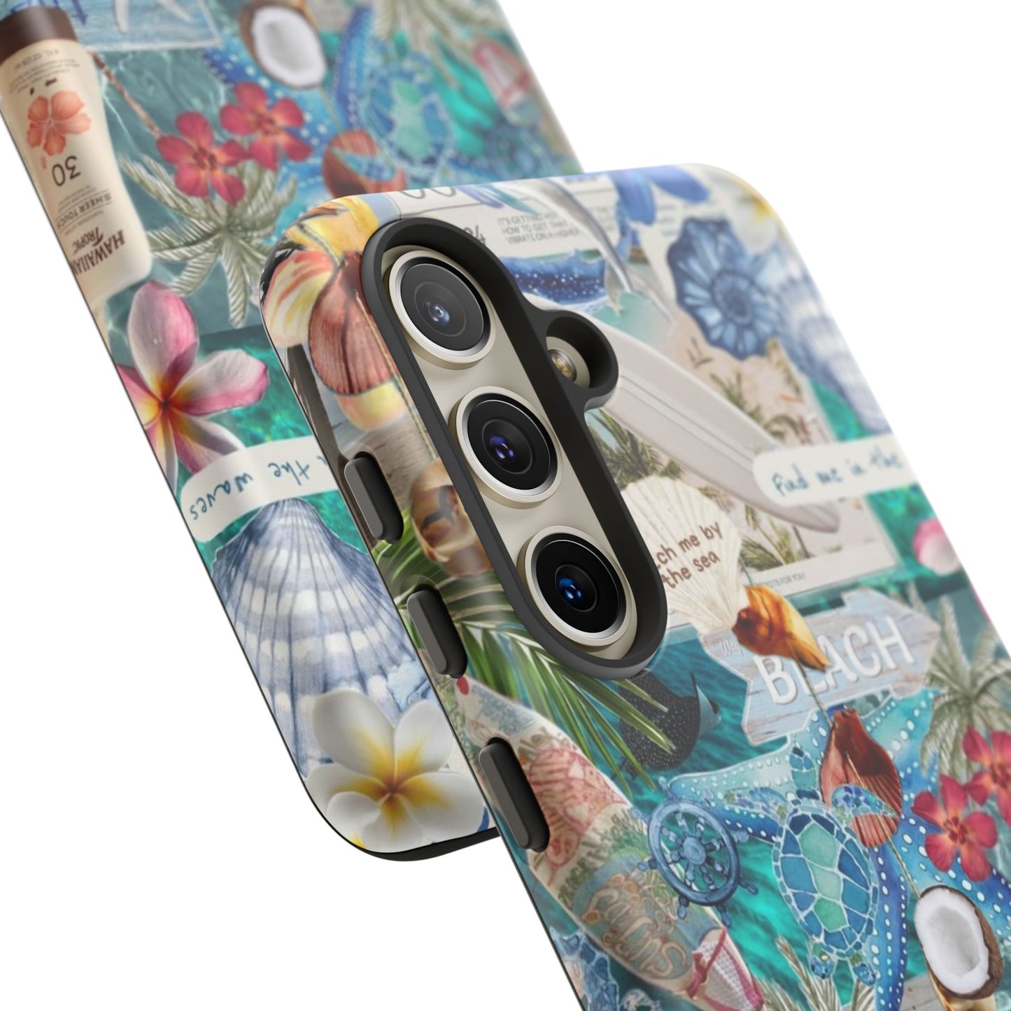 Tropical Beach Collage Tough Case