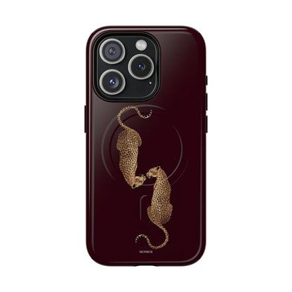 Burgundy Leopard Duo MagSafe Case