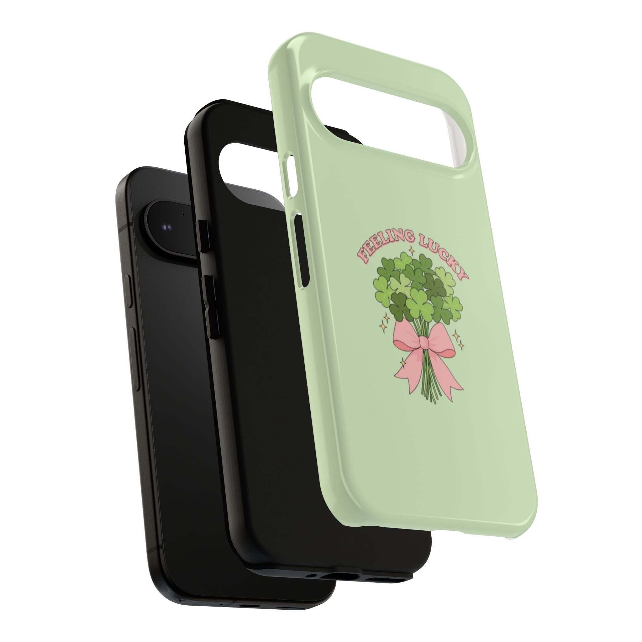 ‘Feeling Lucky' Clover Bouquet Tough Phone Case