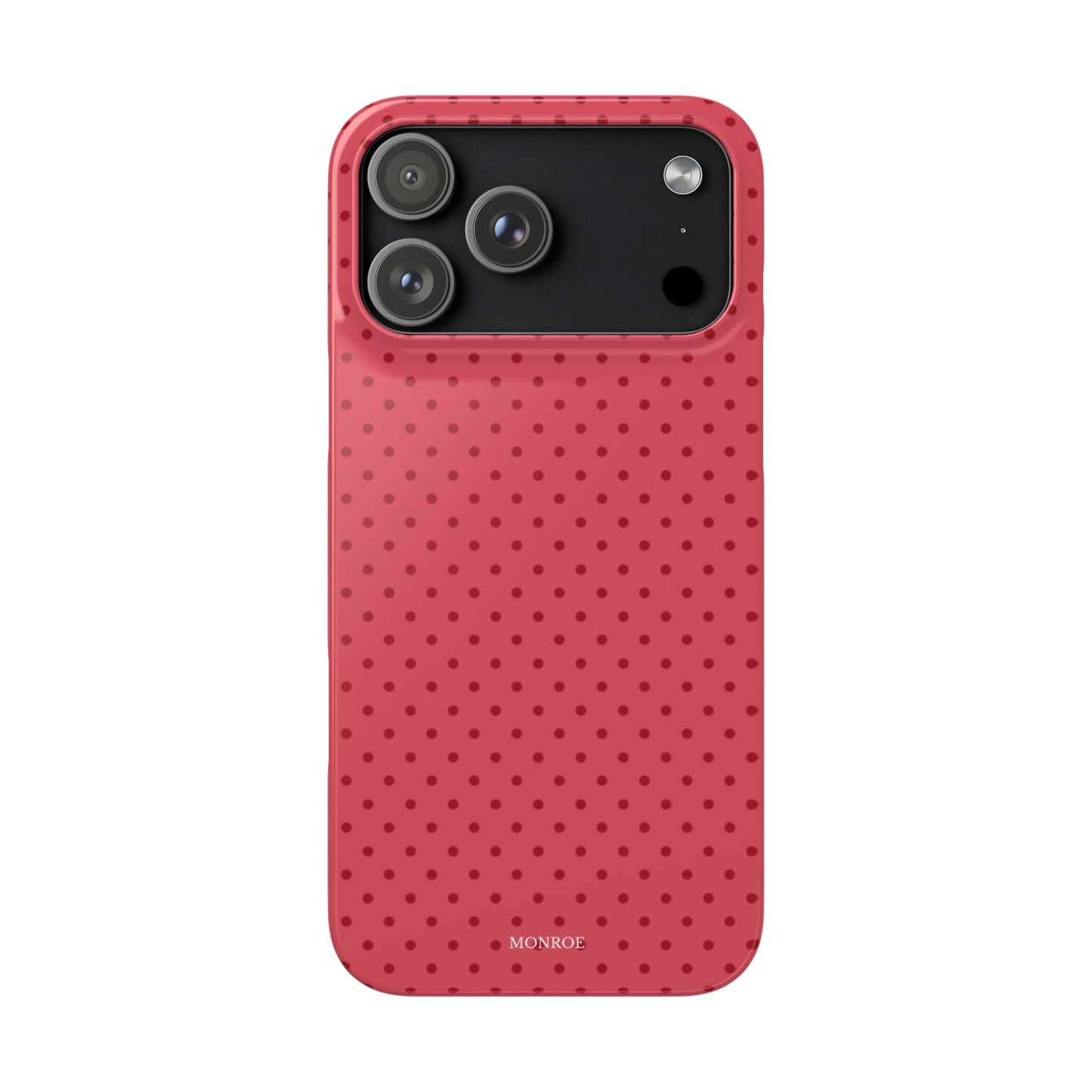 Coral Polka Dot Snap Phone Case