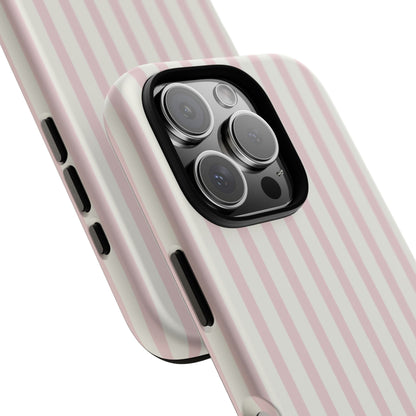 Light Pink Stripe Tough Phone Case