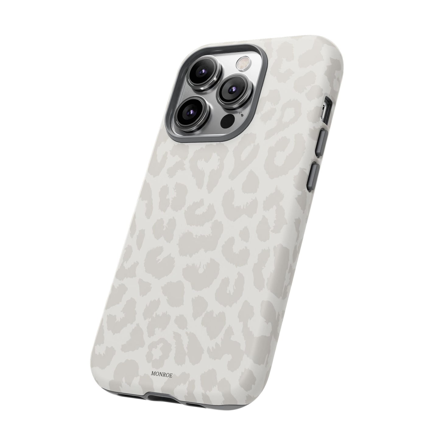 White Leopard Print Tough Case
