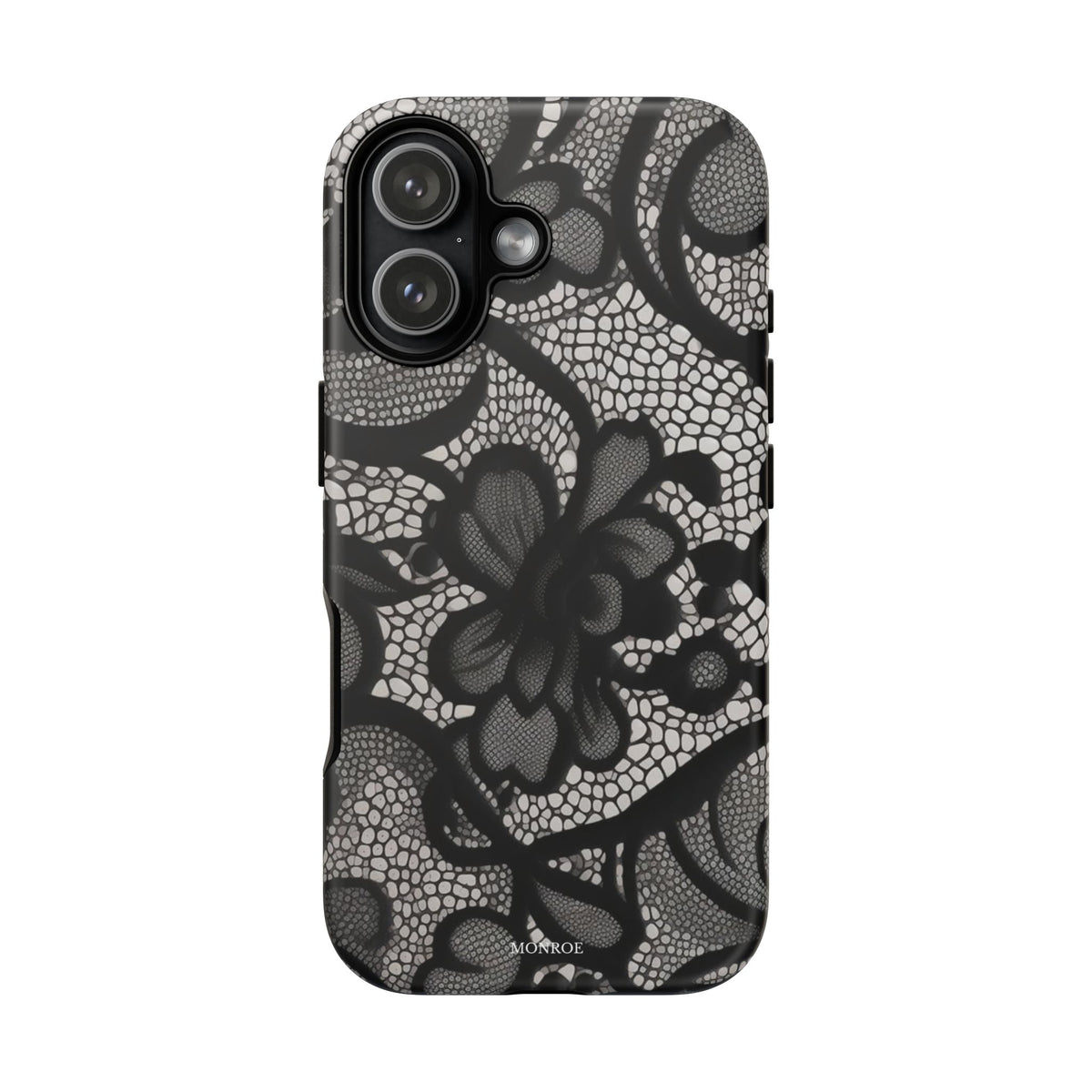 Black Vintage Lace Tough Case