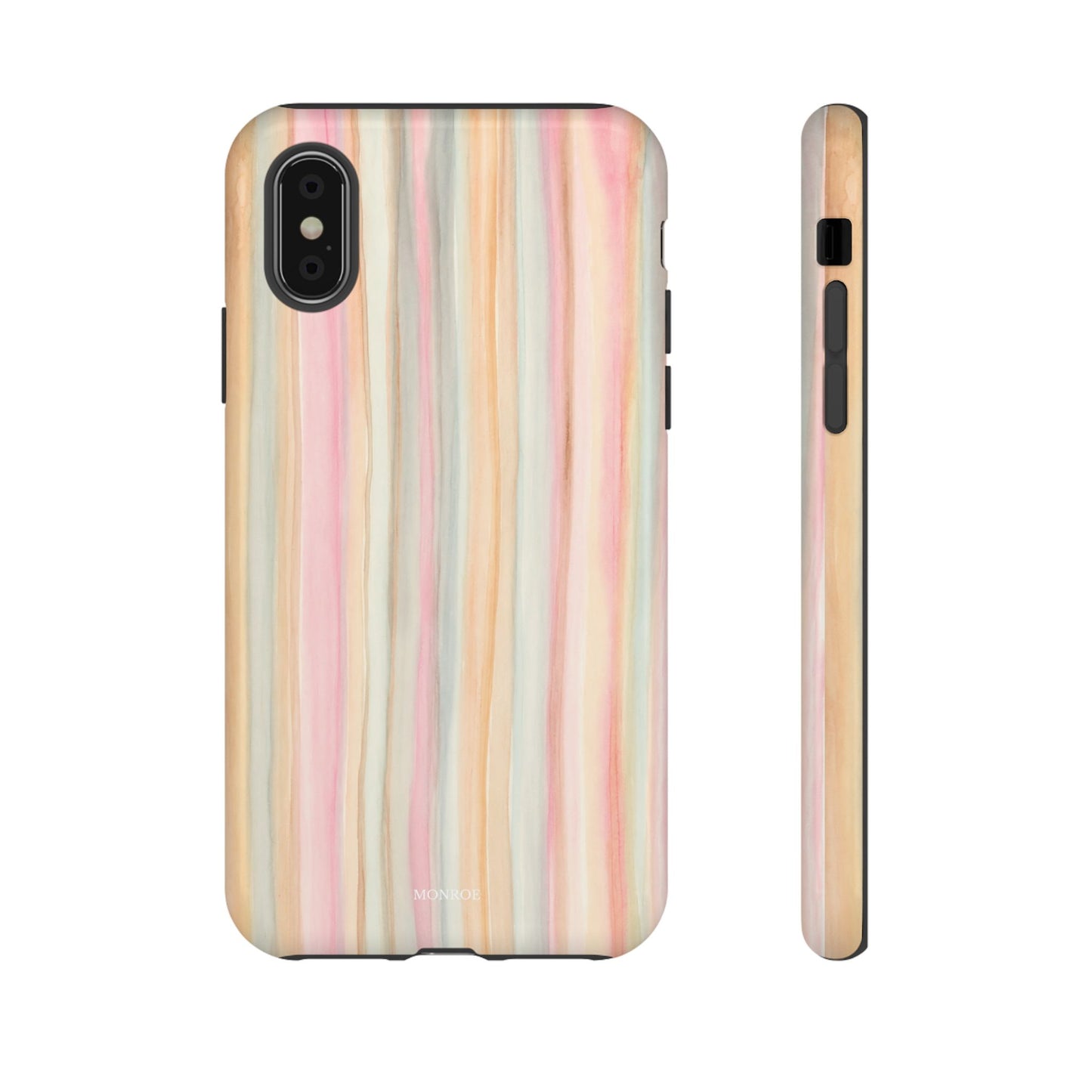 Pastel Watercolor Stripe Tough Case