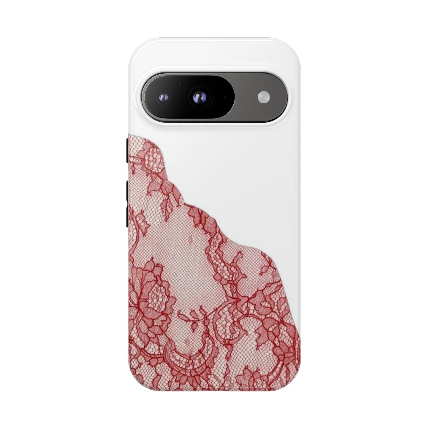 Red Lace Edge Tough Phone Case